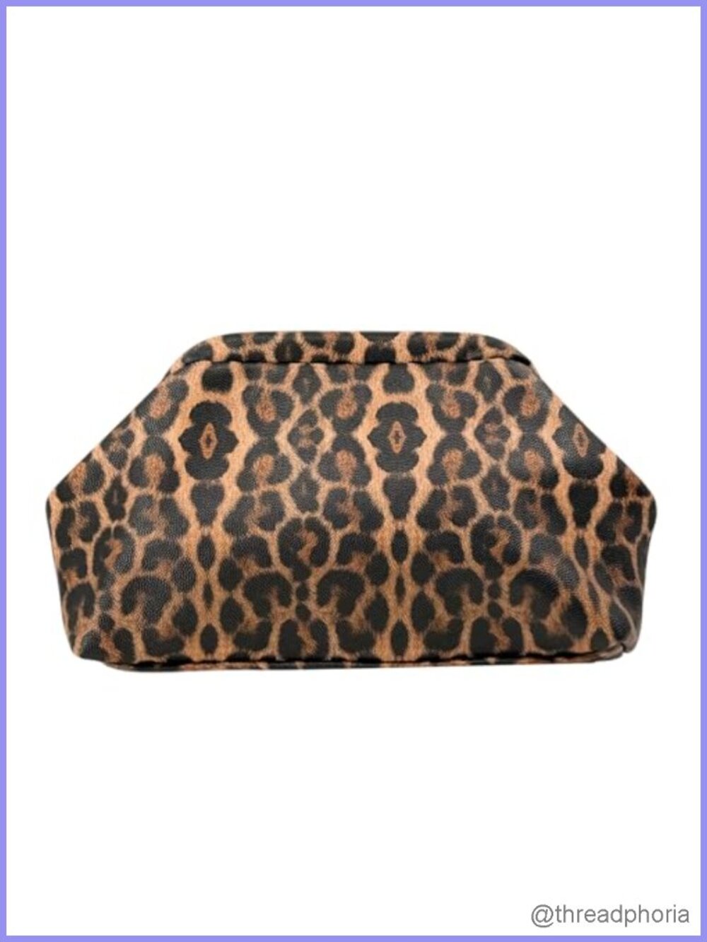Faux Leather Cloud Clutch Evening Bag Elastic Frame Pleated Party Prom